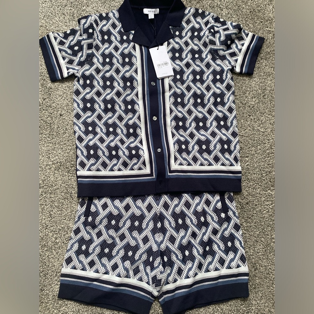 REISS BOYS KNITTED SHORT SET